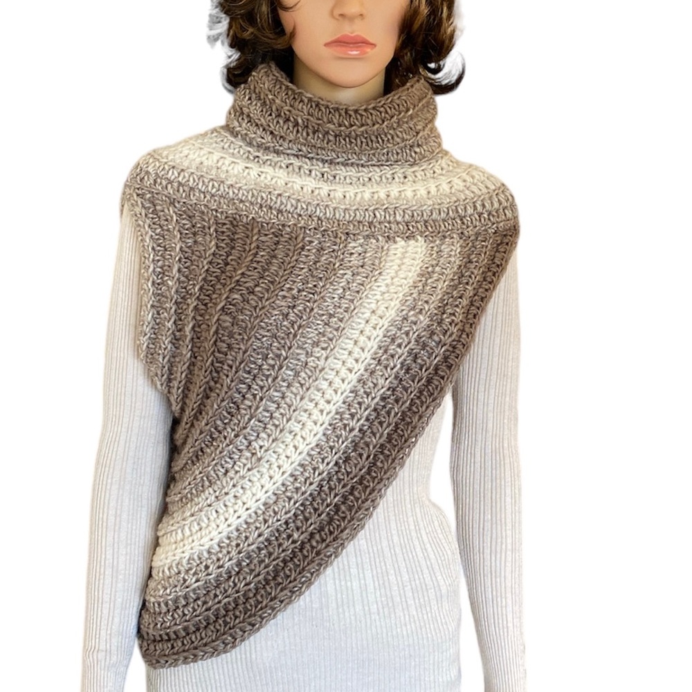 Katniss Everdeen Inspired Huntress Asymmetric Cross Body Archer Cowl Vest M/L